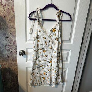 White floral dress